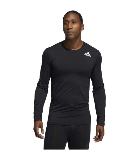 Haut Manches Longues Techfit Homme Noir Adidas