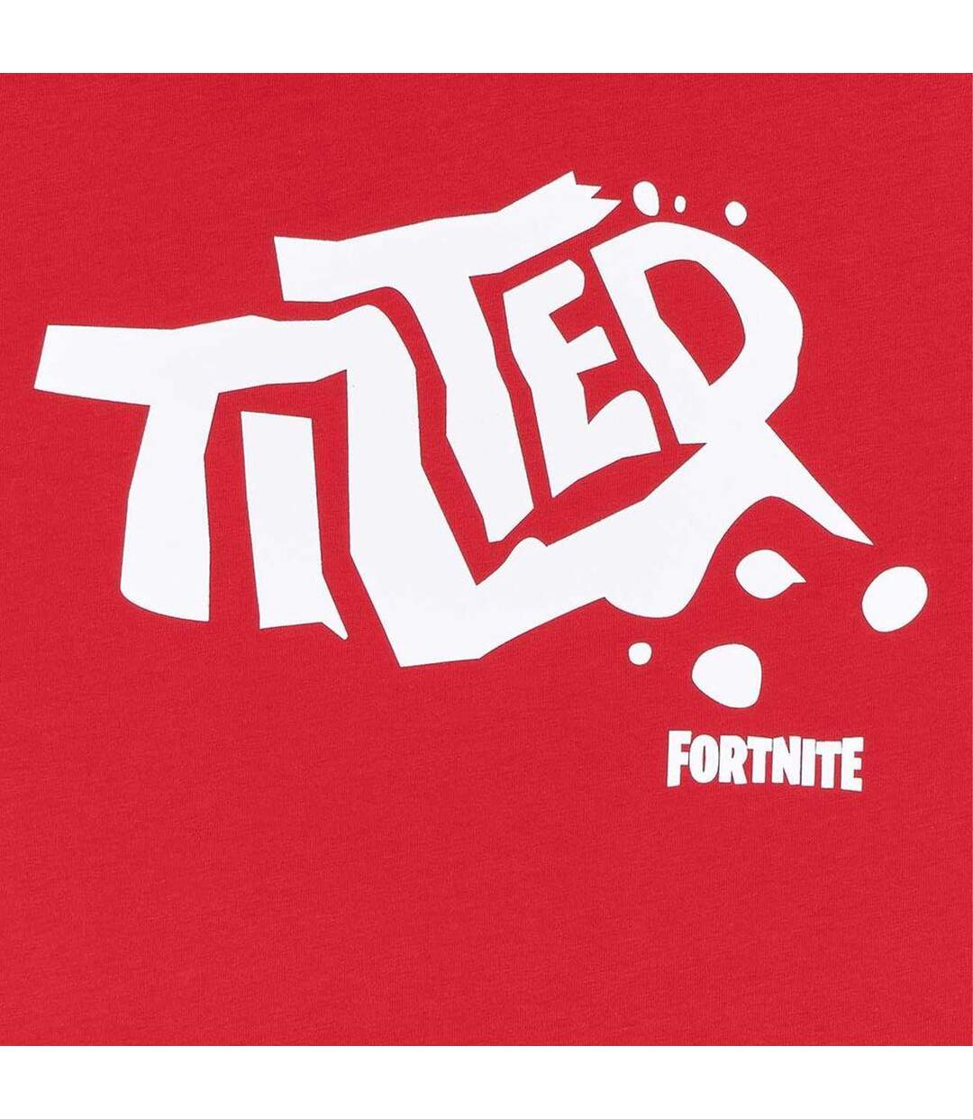 T-shirt Motif/style Incliné Homme Rouge Fortnite-3