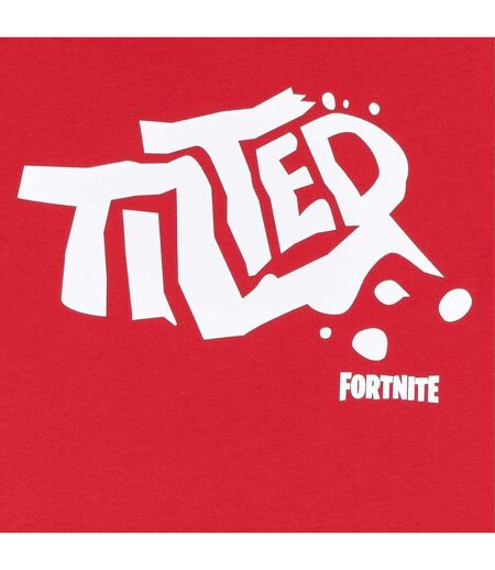 T-shirt Motif/style Incliné Homme Rouge Fortnite
