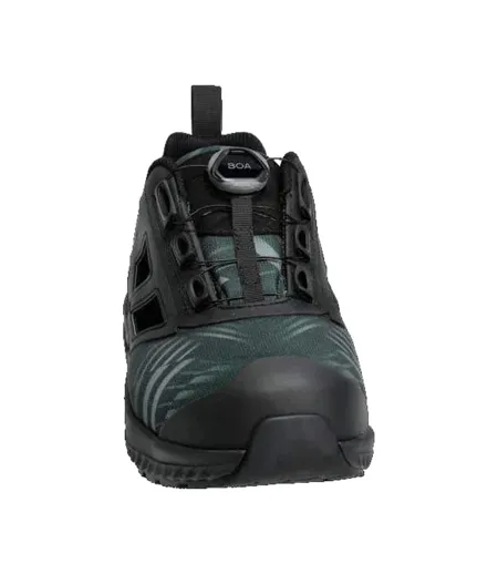 Mens Logo Safety Shoes Forest Green Black Mascot