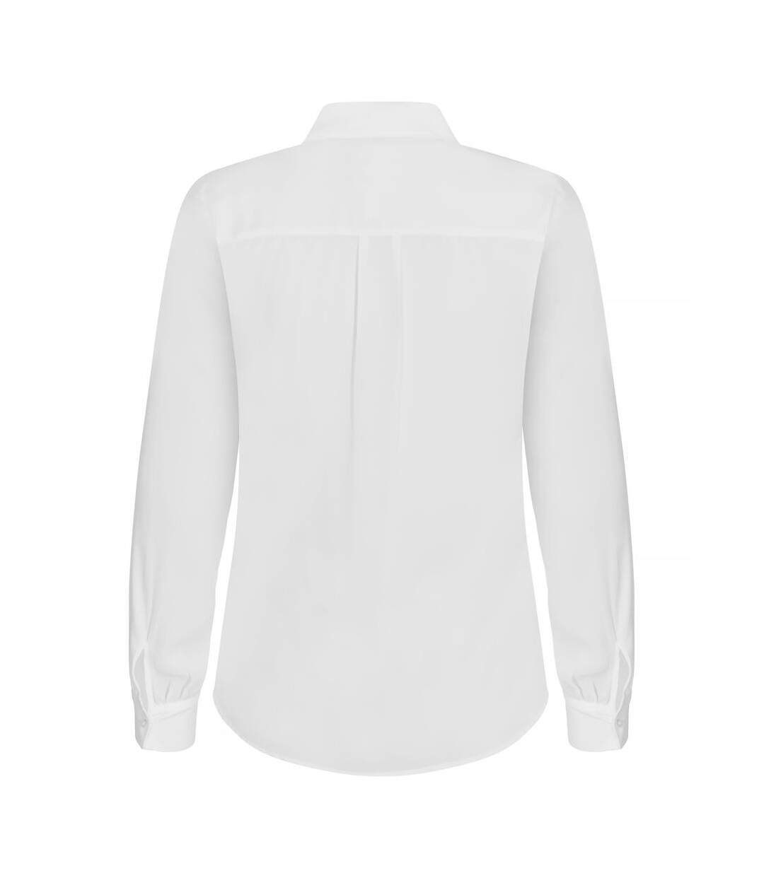 Womens/ladies Libby Formal Shirt White Clique-2