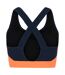 Brassière de sport swift femme denim sombre / orange Dare 2B