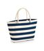 Tote bag nautical taille unique beige pâle / bleu marine Westford Mill-1