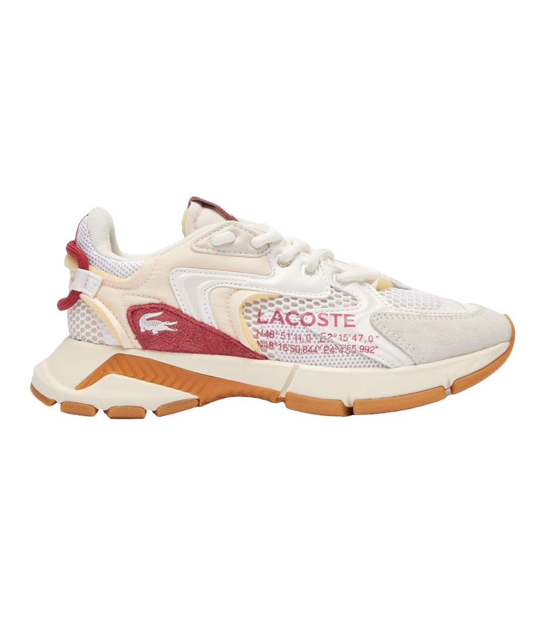 Baskets L003 Neo Adulte Blanc Rouge Lacoste-2