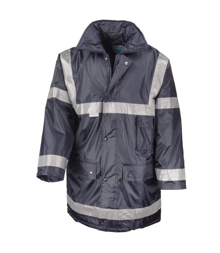 Result Mens Work-Guard Workwear Management Coat (Navy Blue) - UTBC918