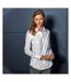 Premier Womens/Ladies Signature Oxford Long Sleeve Work Shirt (White) - UTRW2820
