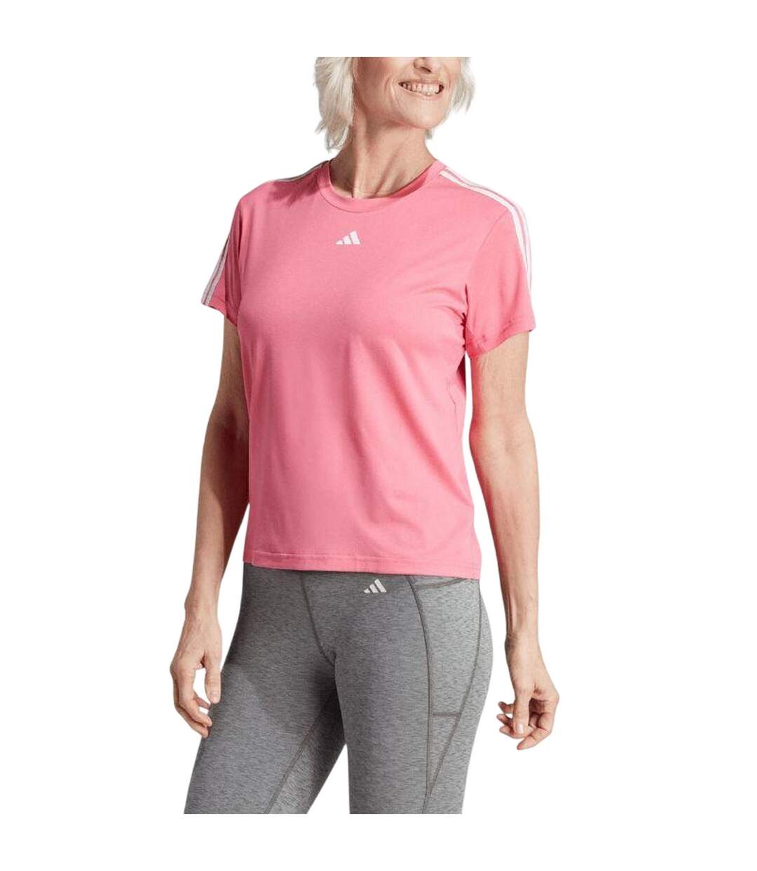 T-shirt Train Essentials Femme Rose Adidas-1