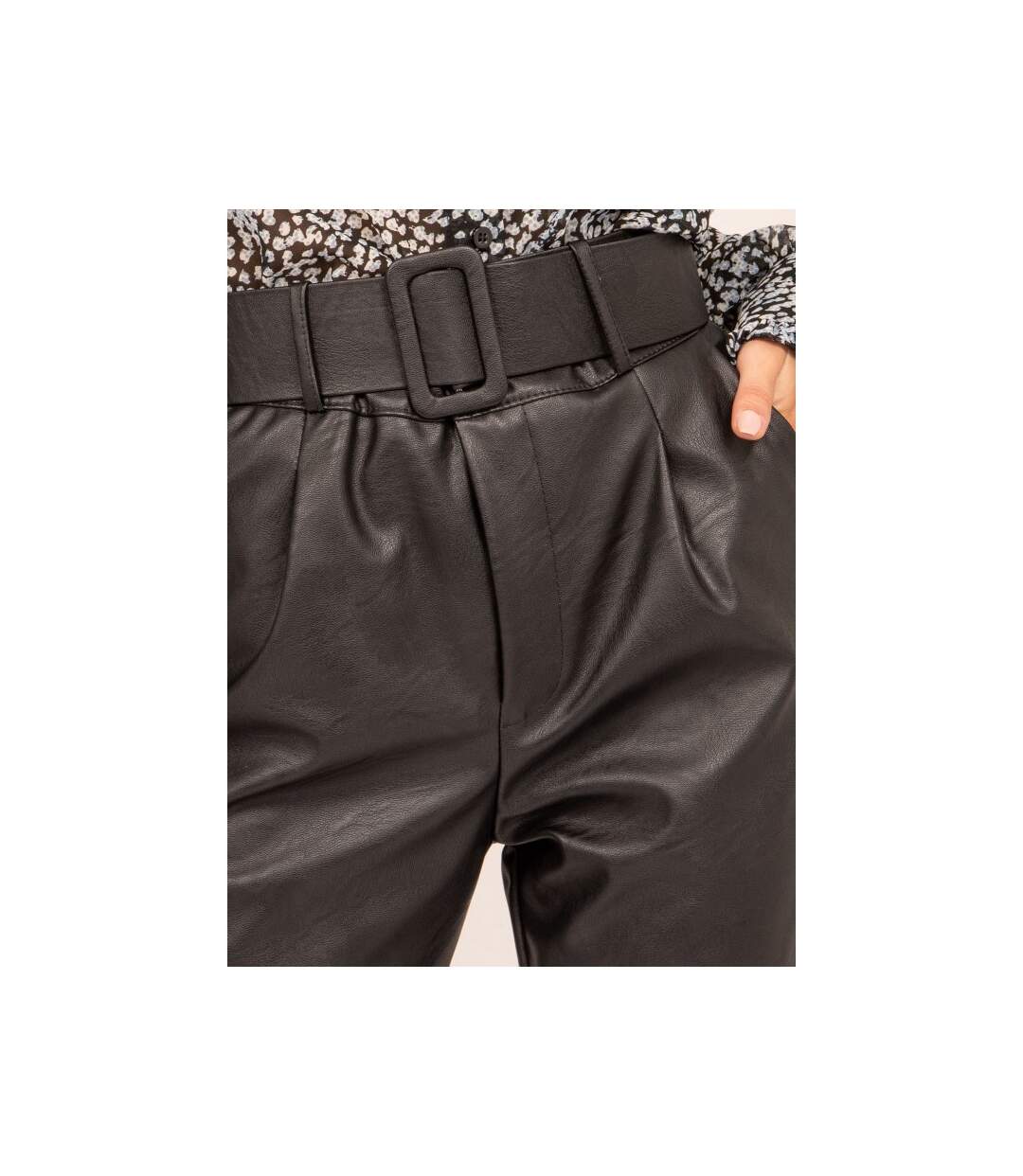 Pantalon similicuir EKINE - Dona X Lisa-3