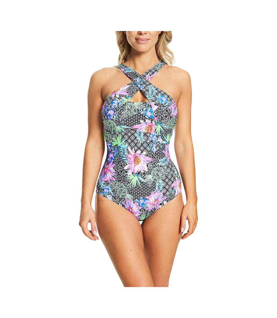 Womens/ladies Mystique All-over Print One Piece Swimsuit Multicoloured Zoggs-3