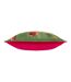 Wylder - Housse de coussin HOLLAND PARK (Vert kaki foncé / Rouge vif) (43 cm x 43 cm) - UTRV3250