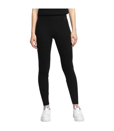 Legging Motif/style Logo Brodé Femme Noir Tommy Hilfiger