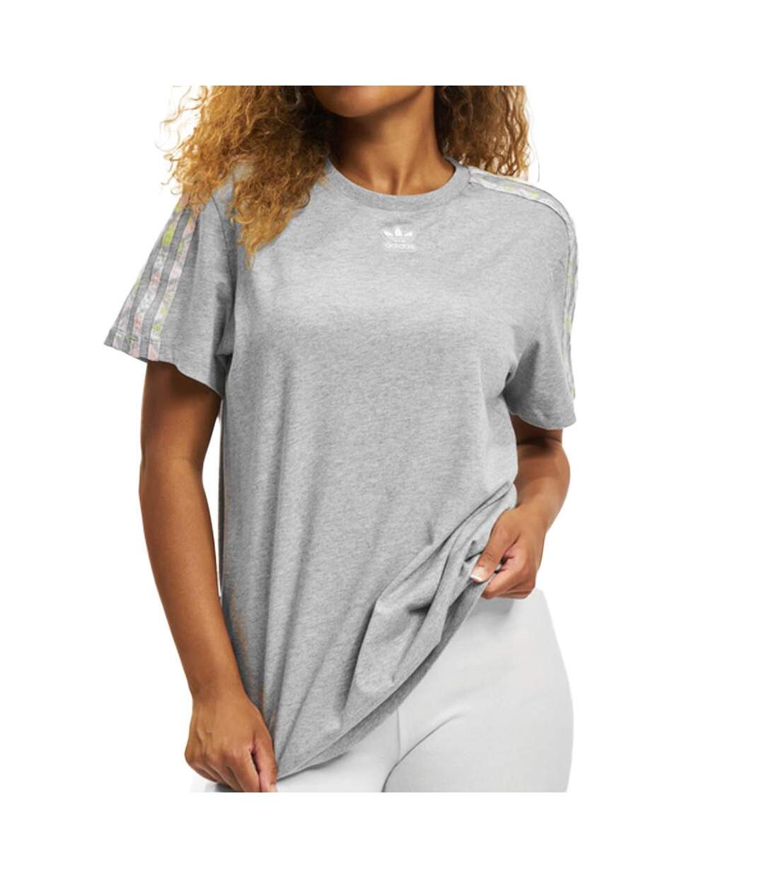 T-shirt Gris Femme Adidas Snake - 36-1