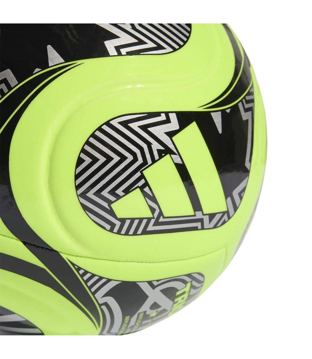 Ballon De Foot Trionda Taille 5 Citron Noir Adidas-3