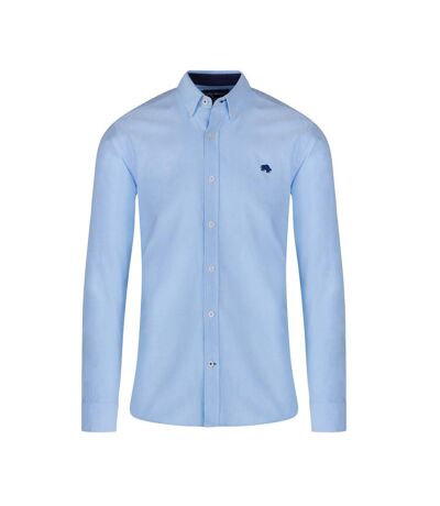 Chemise à manches longues oxford classic pour hommes bleu ciel Raging Bull