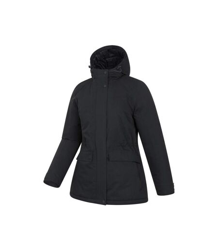 Womens/ladies Maple Waterproof Padded Jacket Black Mountain Warehouse