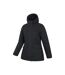 Womens/ladies Maple Waterproof Padded Jacket Black Mountain Warehouse-4