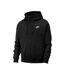 Mens Nsw Club Full Zip Hoodie Black Nike-1