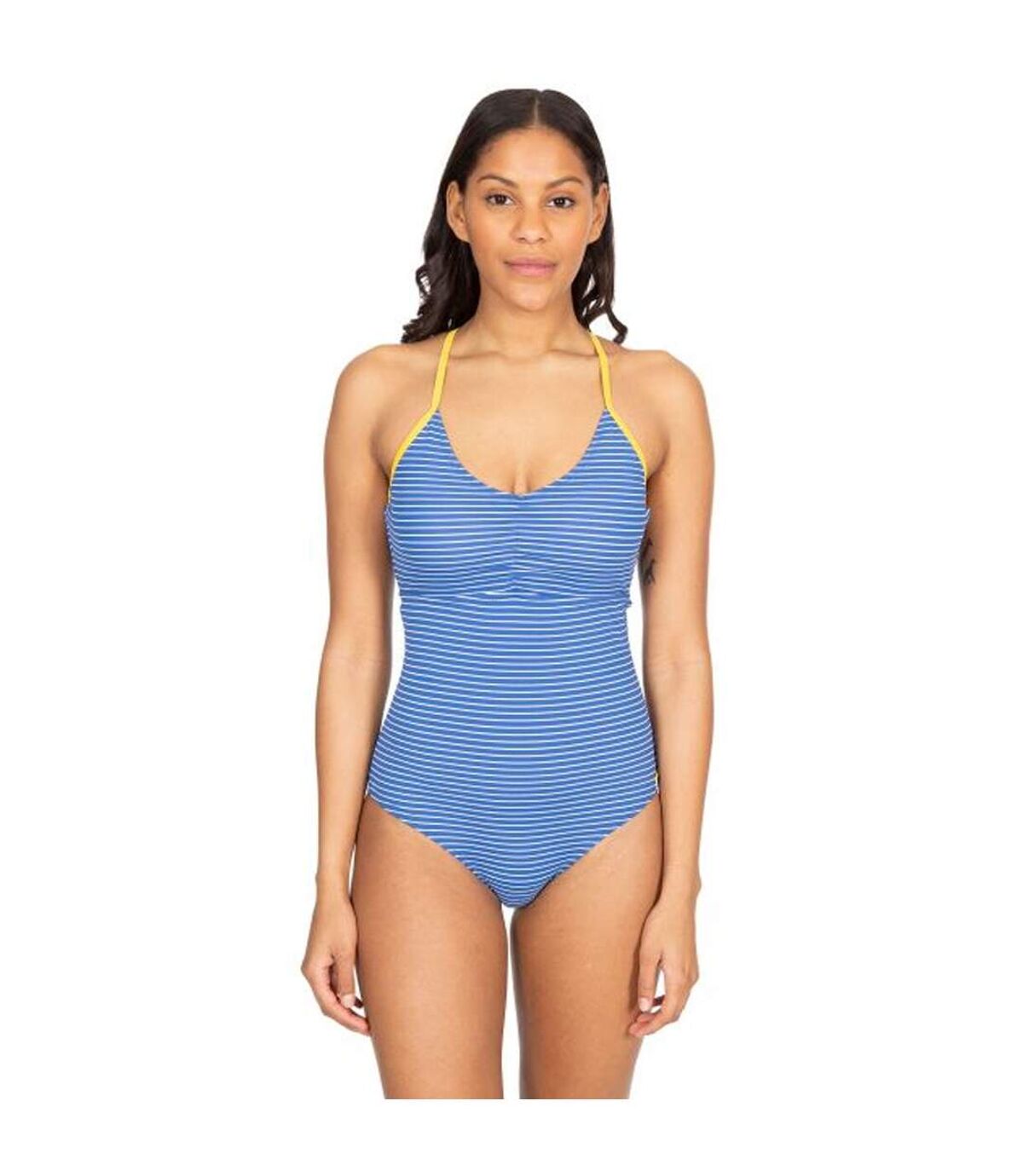 Trespass Womens/Ladies Sophia One Piece Swimsuit (Blue Stripe)