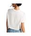 T-Shirt blanc/doré femme converse glam-2