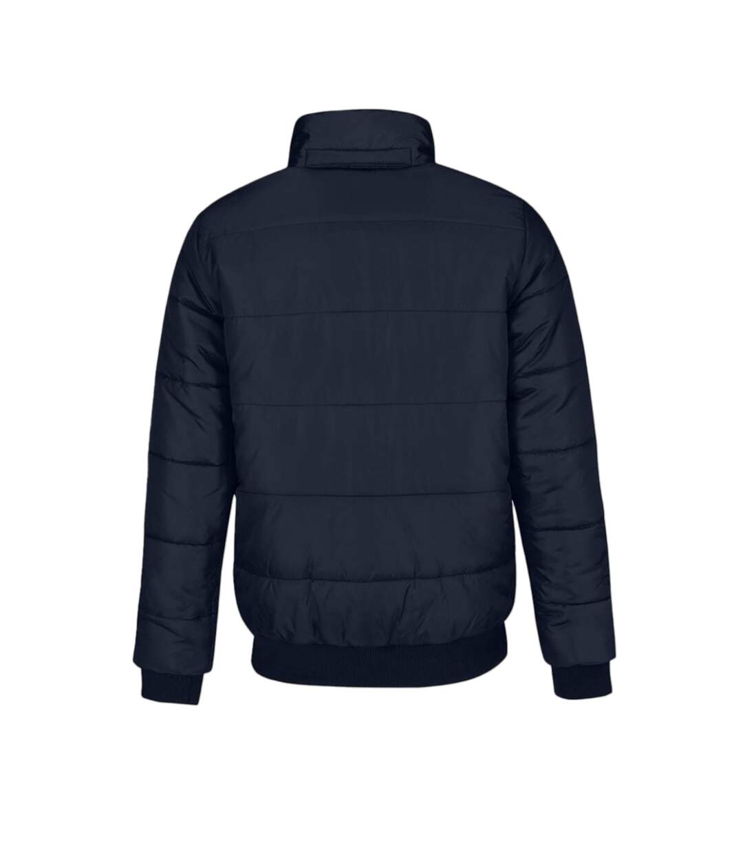 B&C Mens Superhood Padded Bomber Jacket (Navy/ Neon Green)