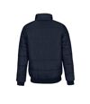 B&C Mens Superhood Padded Bomber Jacket (Navy/ Neon Green)