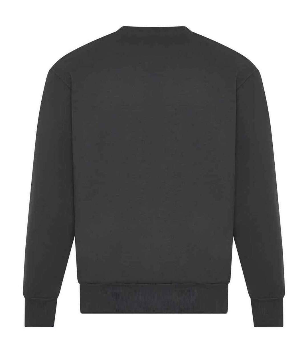 Unisex adult signature heavyweight sweatshirt solid charcoal Awdis-2