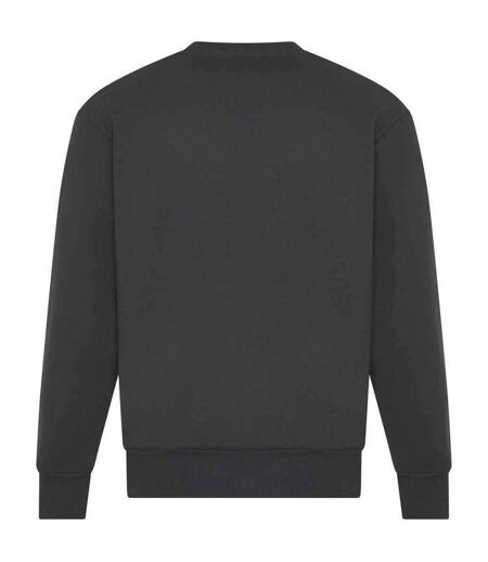 Unisex adult signature heavyweight sweatshirt solid charcoal Awdis