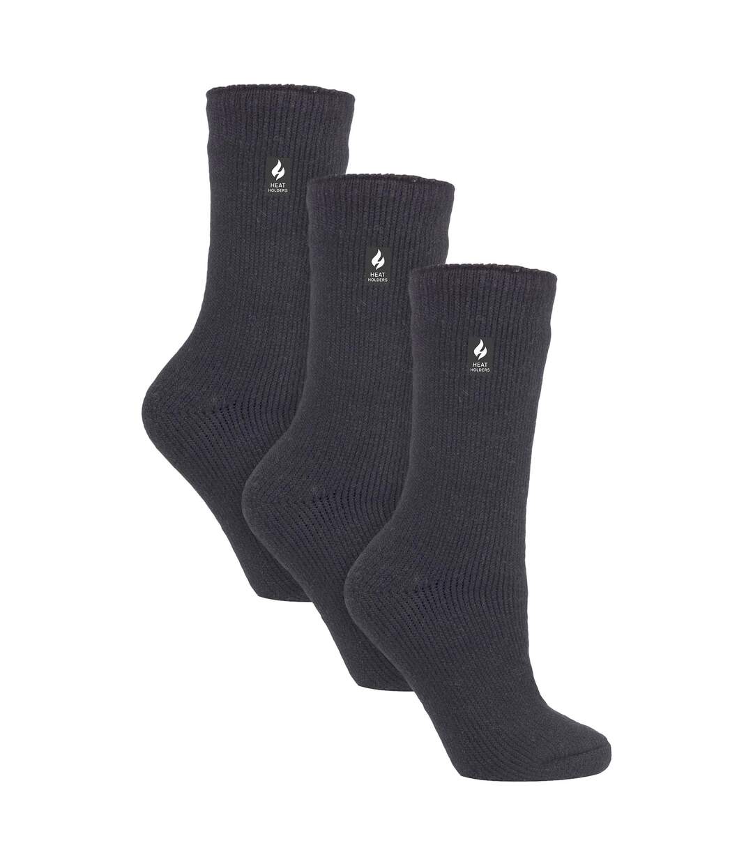 Heat Holders - 3 paires de chaussettes thermiques d'hiver épaisses pour dames-1
