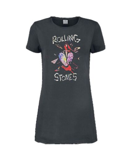 Robe t-shirt hackney diamonds femme charbon Amplified