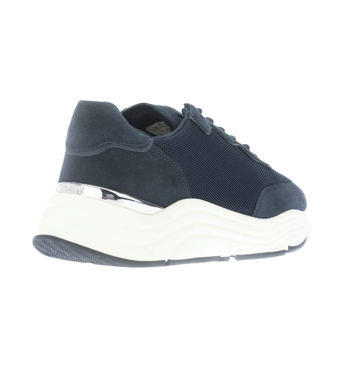 Mens packington suede trainers navy Mallet-2