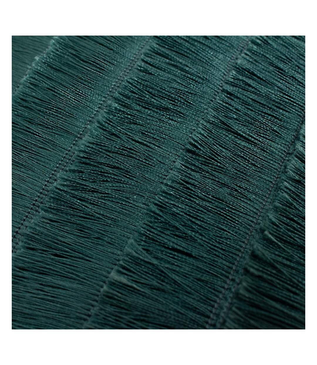 Flicker tiered fringe cushion cover 45 x 45 cm teal Furn