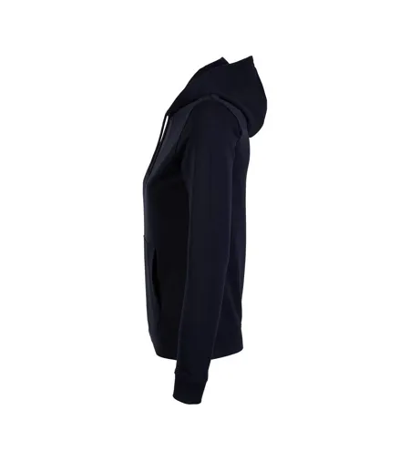 Womens/ladies Nicholas French Terry Hoodie Night Blue NEOBLU