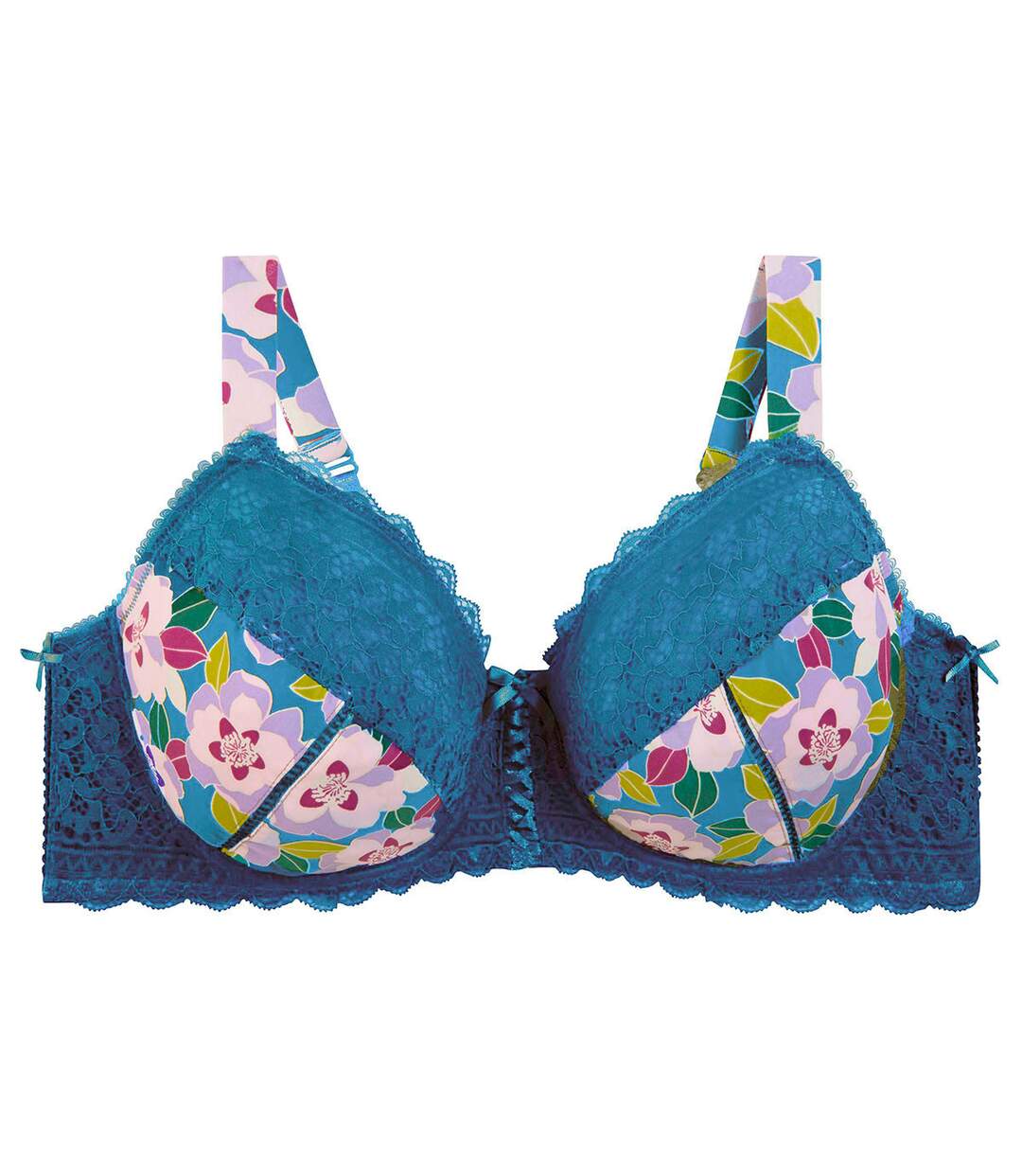 Soutien-gorge à armatures grand maintien multico indigo Emma-1