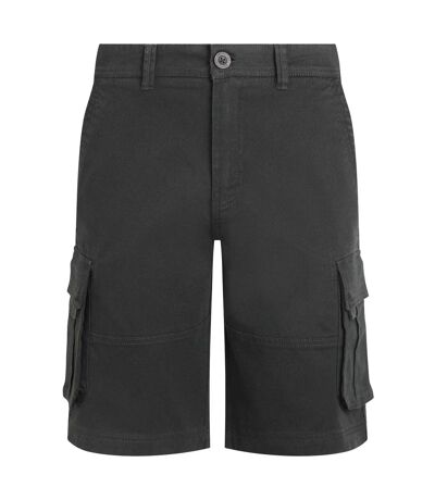 Mens rigney cargo shorts washed black Weird Fish