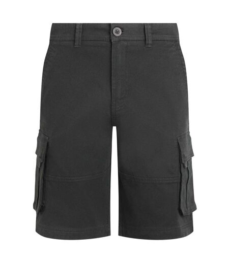Mens rigney cargo shorts washed black Weird Fish