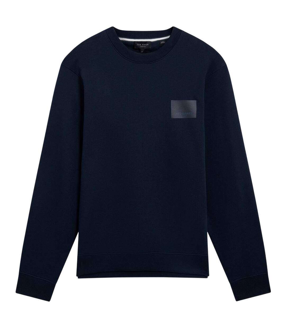 Mens Cotton Sweatshirt Navy Ted Baker-1