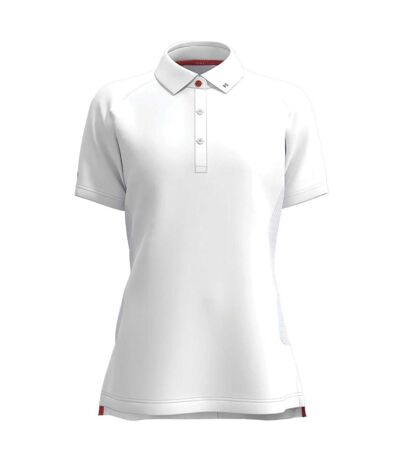 Womens/ladies lightweight polo shirt white Batsford