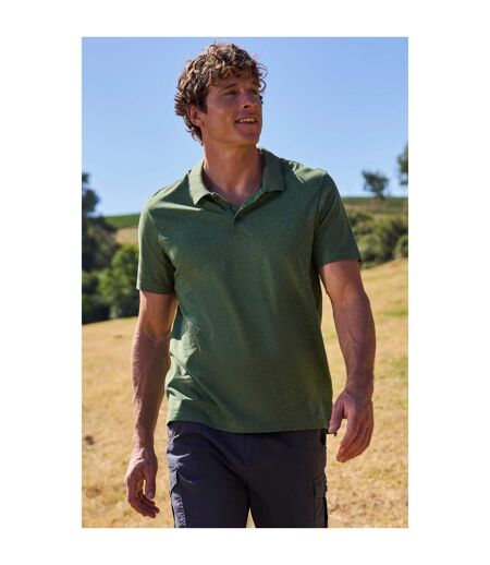 Mountain Warehouse Mens Cordyline Textured Polo Shirt (Green) - UTMW1167