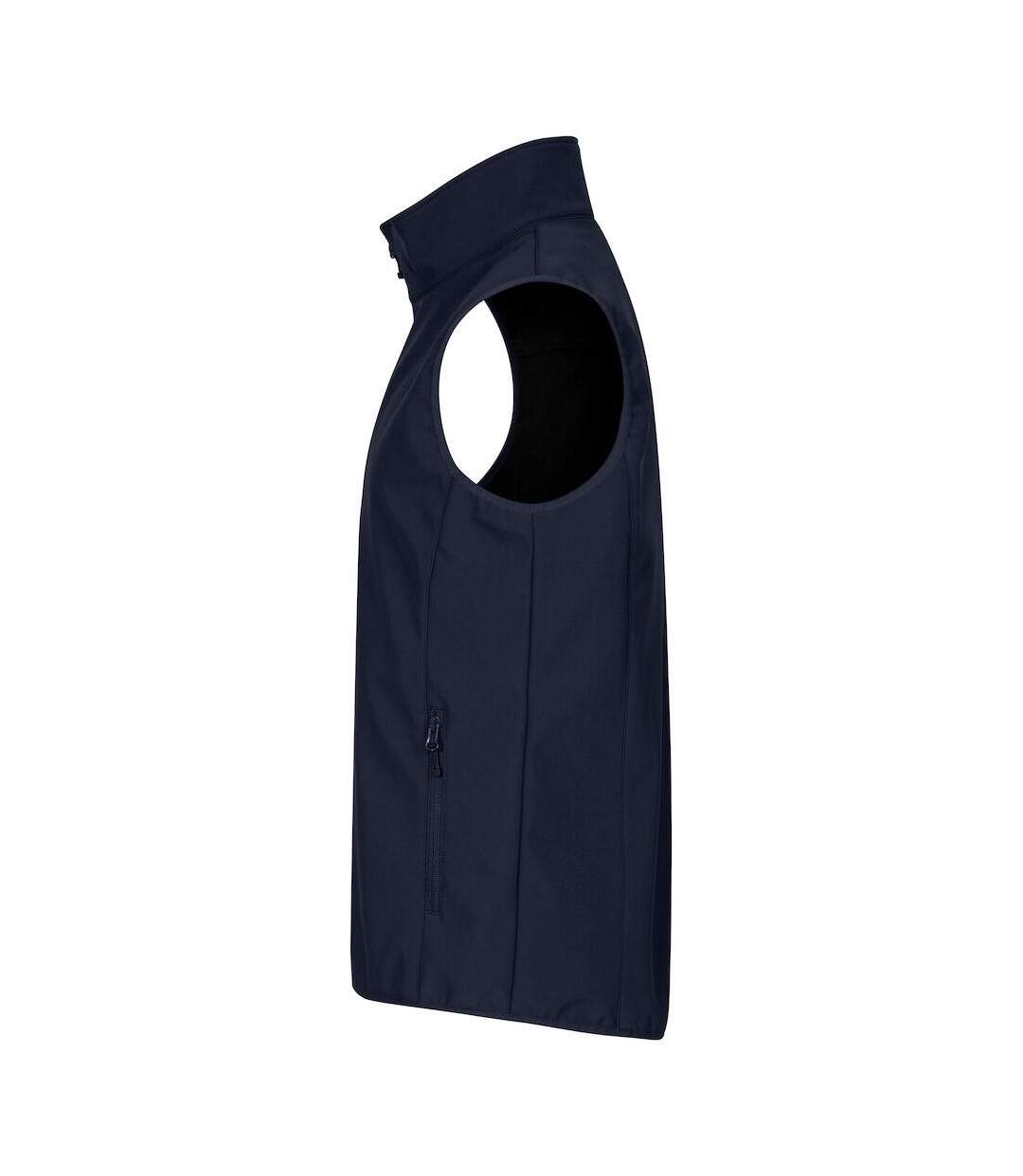 Mens Classic Soft Shell Jacket Dark Navy Clique-3