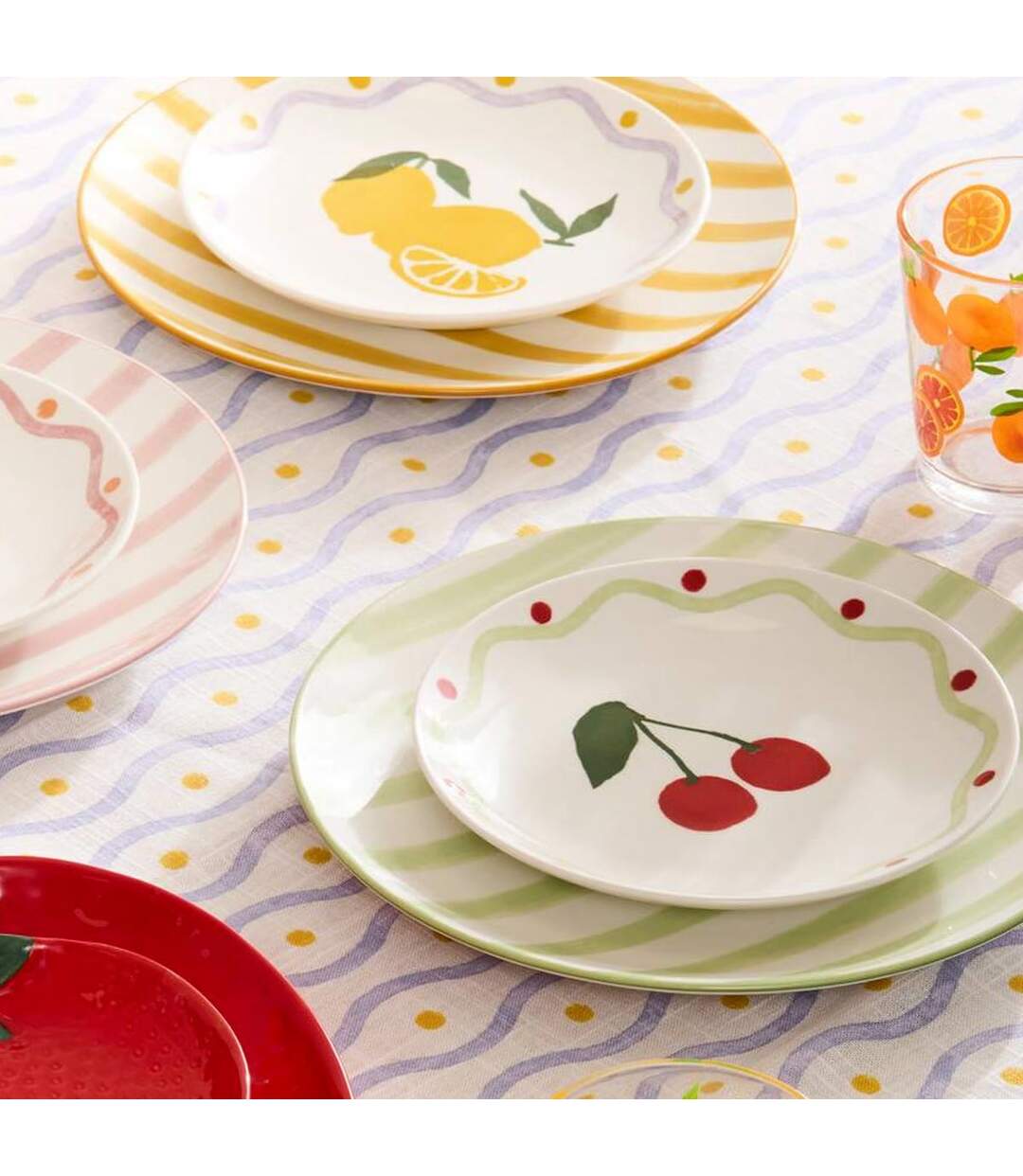 Lot de 6 Assiettes à Dessert Charlie 19cm Jaune-4
