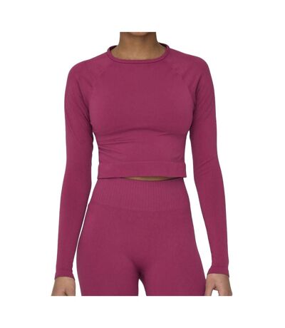 Top de sport Fuchsia Femme Only Jiji Seam - L