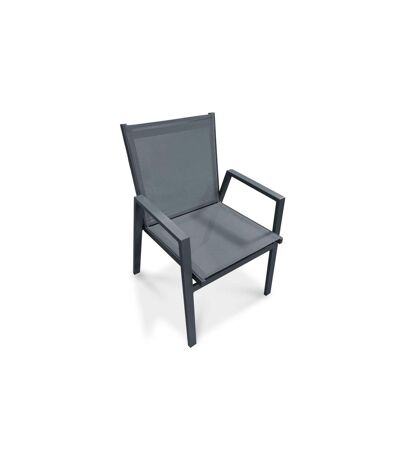 Fauteuil de Jardin Empilable Floride 86cm Gris Anthracite