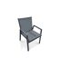 Fauteuil de Jardin Empilable Floride 86cm Gris Anthracite-1