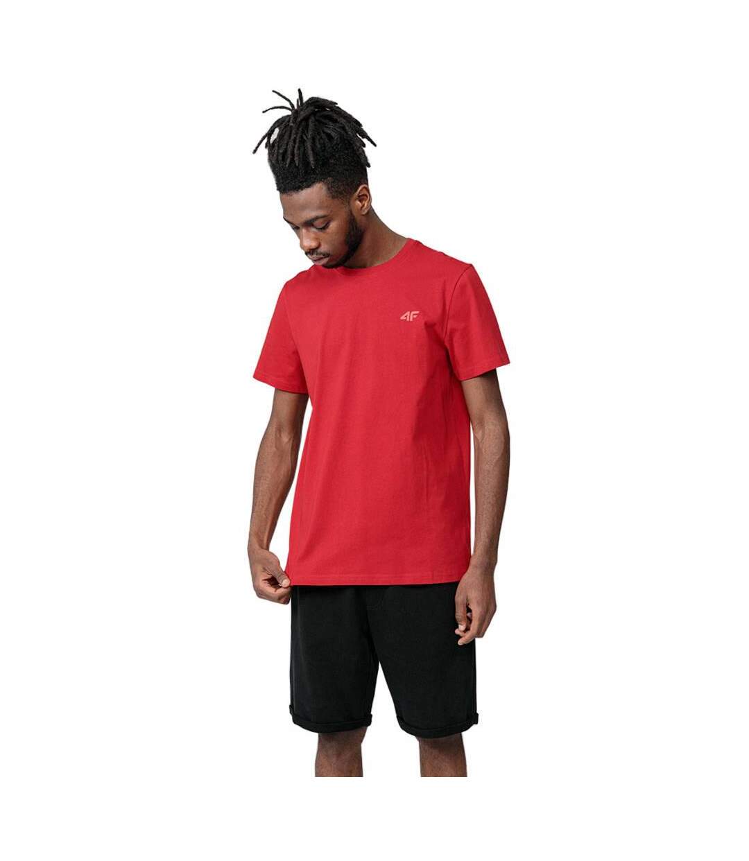 T-shirt H4z22 Tsm352 30s Homme Rouge 4F-1