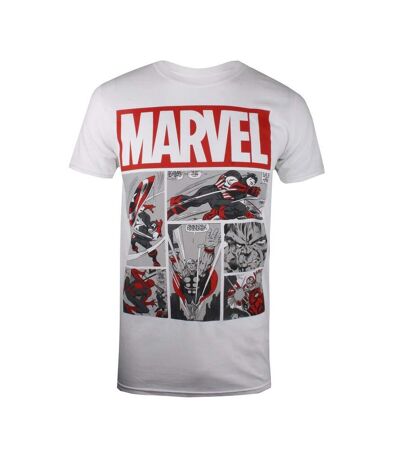 Marvel - T-shirt HEROES - Homme (Blanc / Rouge) - UTTV1022