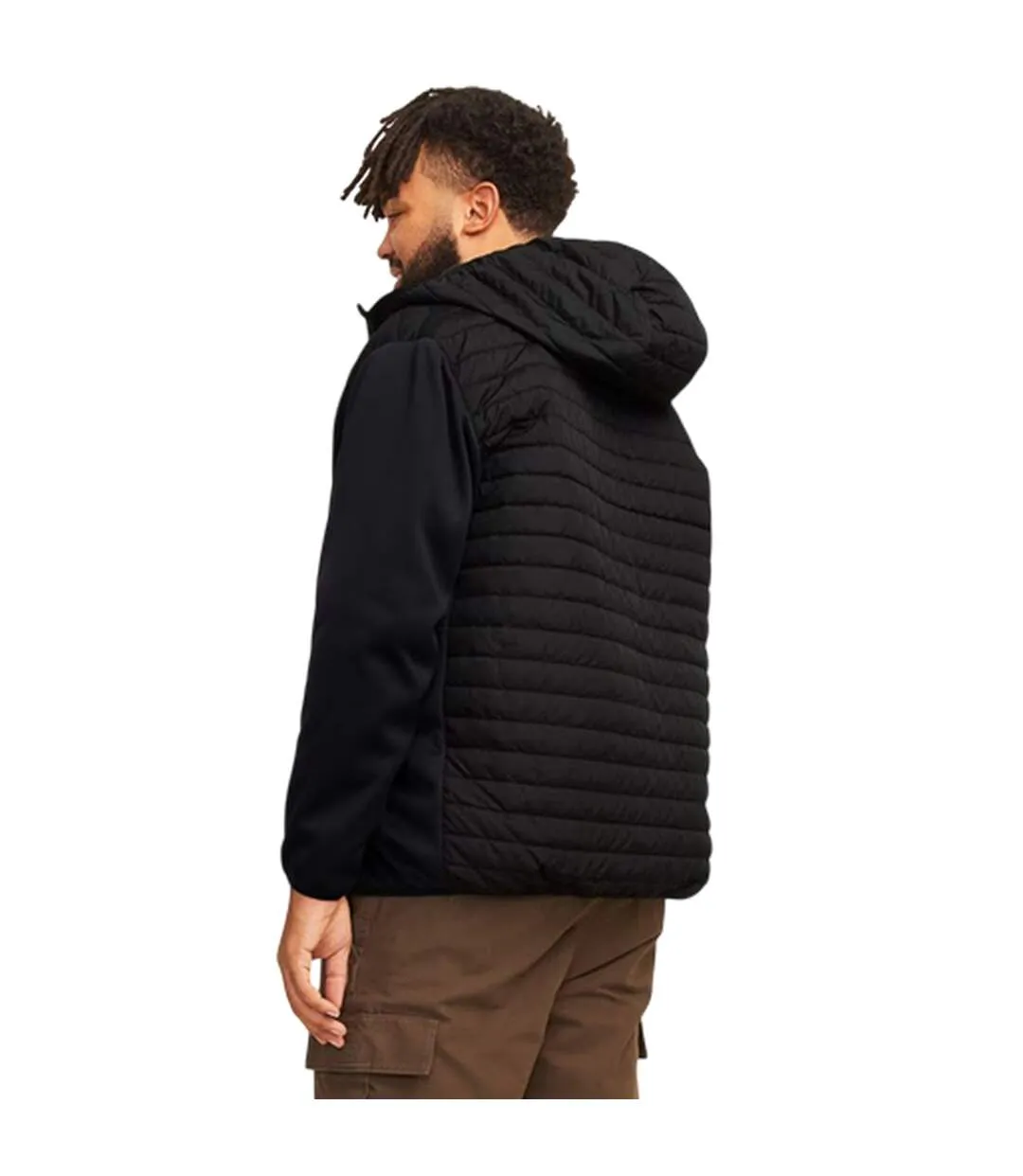 Doudoune Hybride Manches Longues Homme Noir Jack And Jones-3