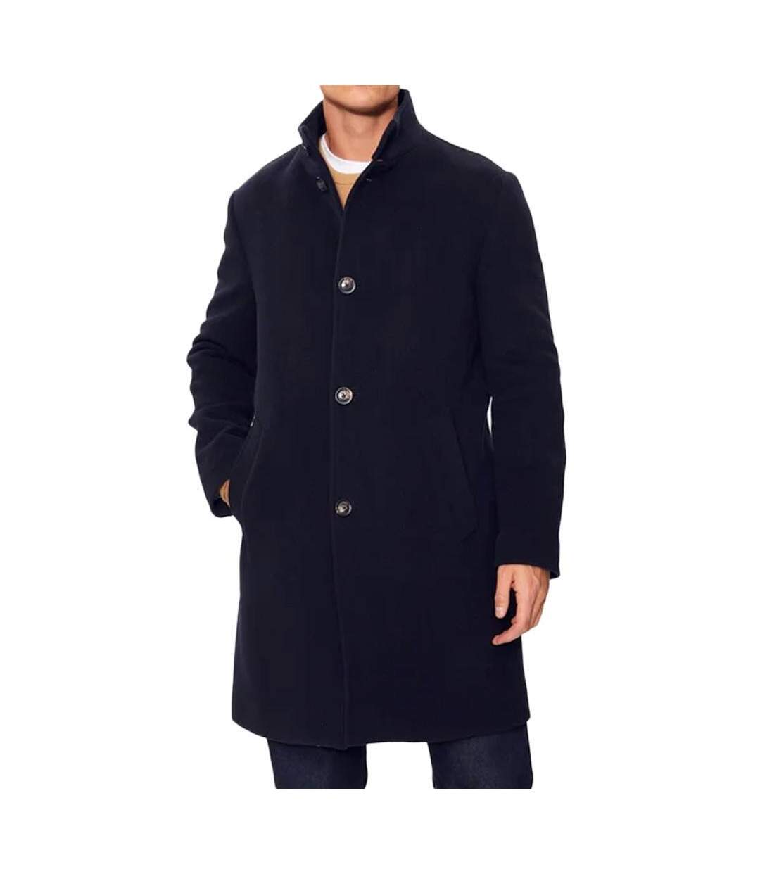 Manteau marine homme tommy hilfiger collar-1