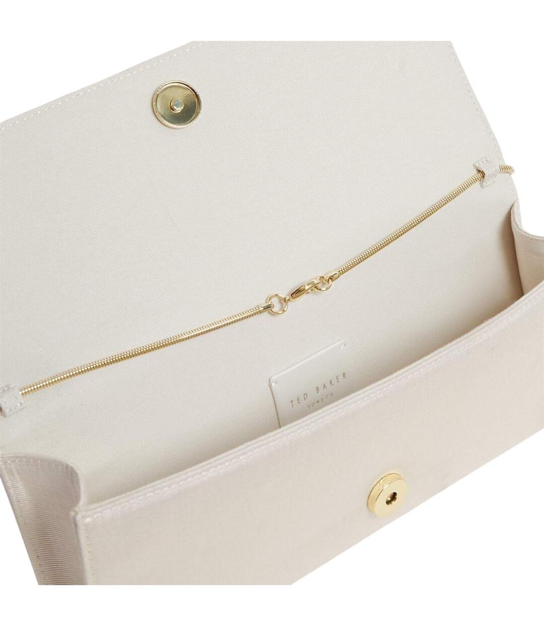 Logo Clutch Bag One Size Ivory Ted Baker-4