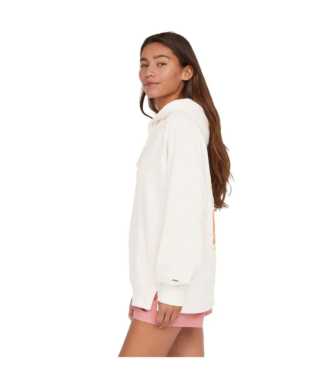 Sweat À Capuche Style Imprimé Au Dos Women Of The Wave Femme Vieille Vanille O´Neill-4