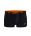 UMBRO Boxer Homme Coton BCASS5 Noir Orange